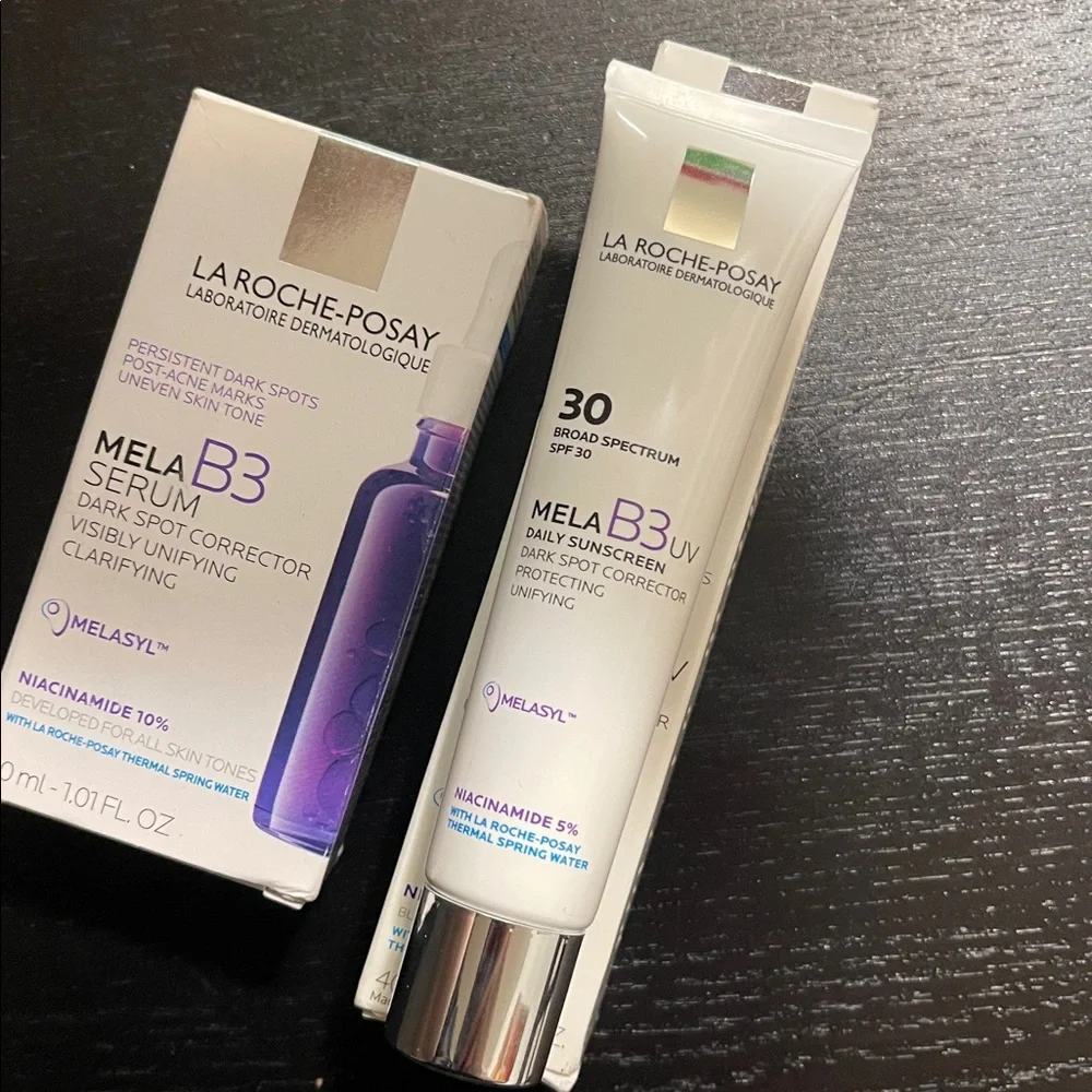 La Roche-Posay Mela B3 Serum & Sunscreen - Purple/White Packaging - Picture 4 of 5